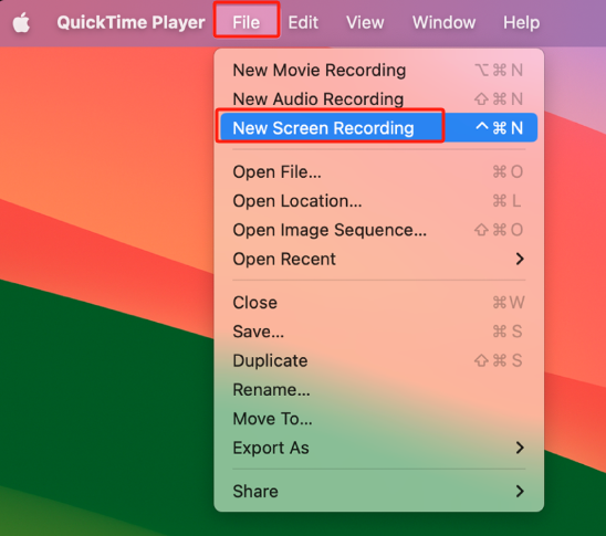 Grabación de pantalla en Mac con audio usando QuickTime