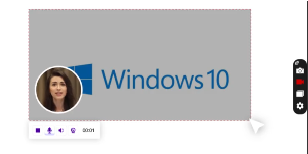 Tomar una captura de pantalla parcial en Windows a través de ScreenRec
