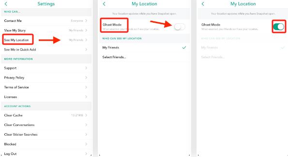 Alguien está activo en Snapchat con su ubicación en vivo