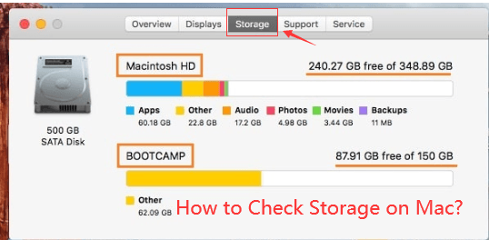 Cómo verificar el almacenamiento en Mac