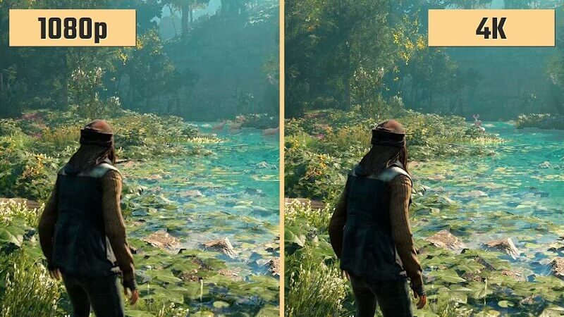 Comparación de resolución: 1080P VS 4K