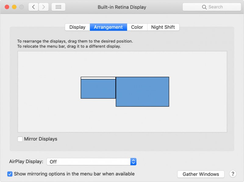 Duplicación de la pantalla de Mac
