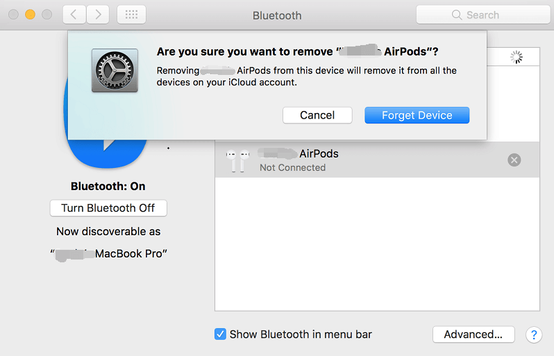 Solucionar problemas de conexión de AirPods a Mac