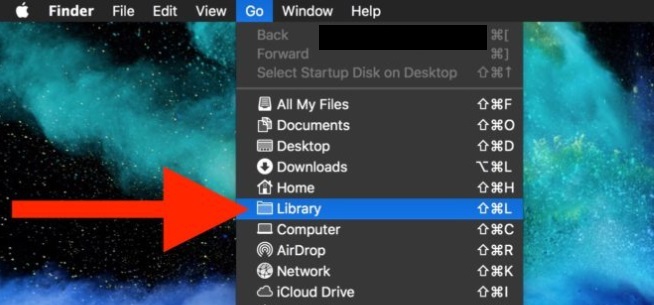 Mostrar carpeta de biblioteca en Mac con Finder