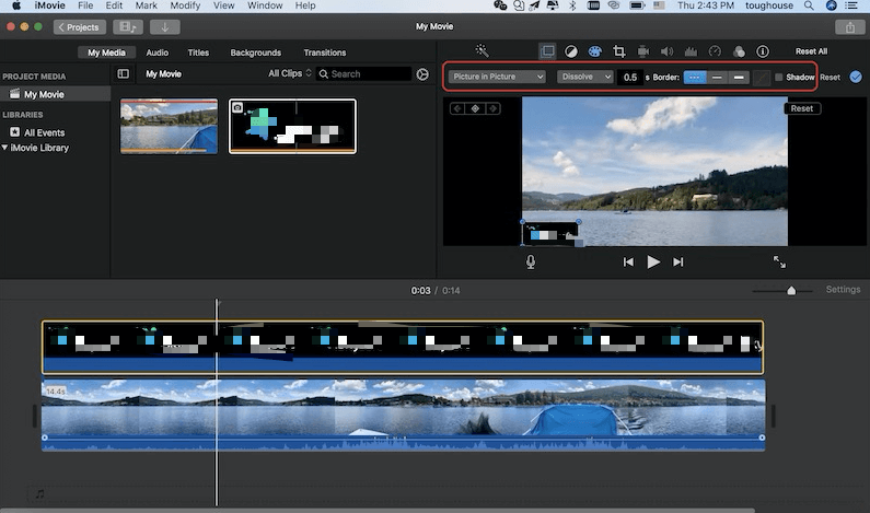Agregar marca de agua al video con iMovie