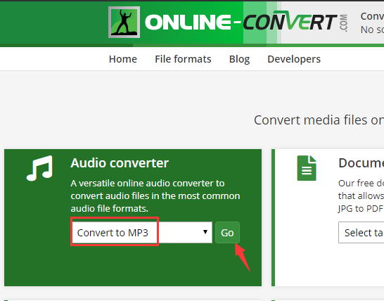 Convertir archivos AIFF grandes a MP3 gratis en línea