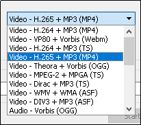 Convertir audio AAC usando VLC