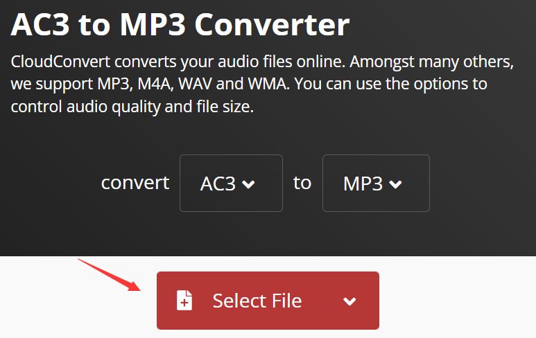 Convertir AC3 a MP3 en línea
