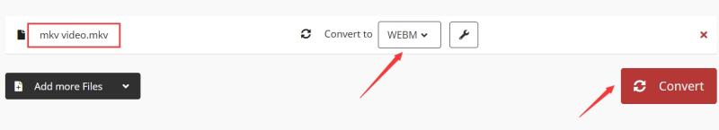 Convertir MKV a WebM en línea