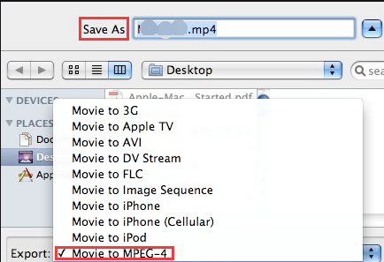 Usando iMovie para convertir archivos de video