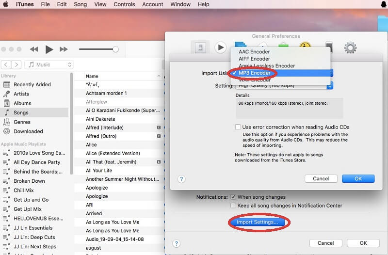 Convertir M4P a MP3 en iTunes