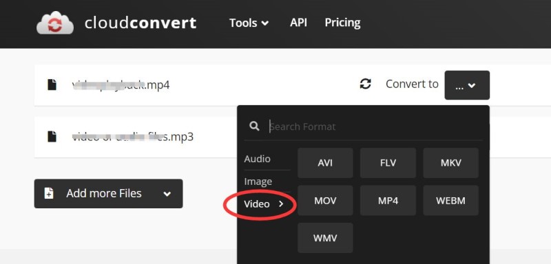 Forma en línea y gratuita de convertir MPEG a MOV