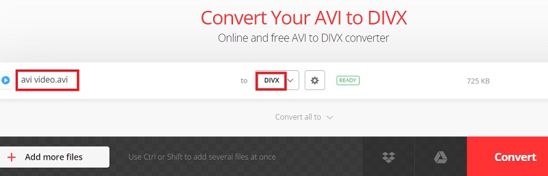 Convierta AVI en formato DivX con programas en línea