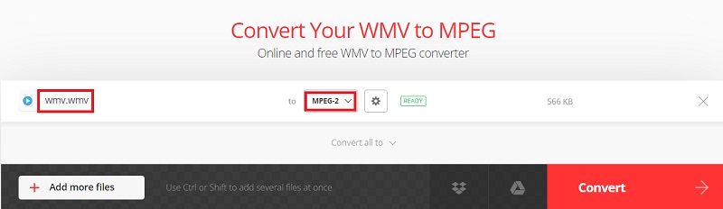 Convierta WMV en MPEG2 con herramientas en línea