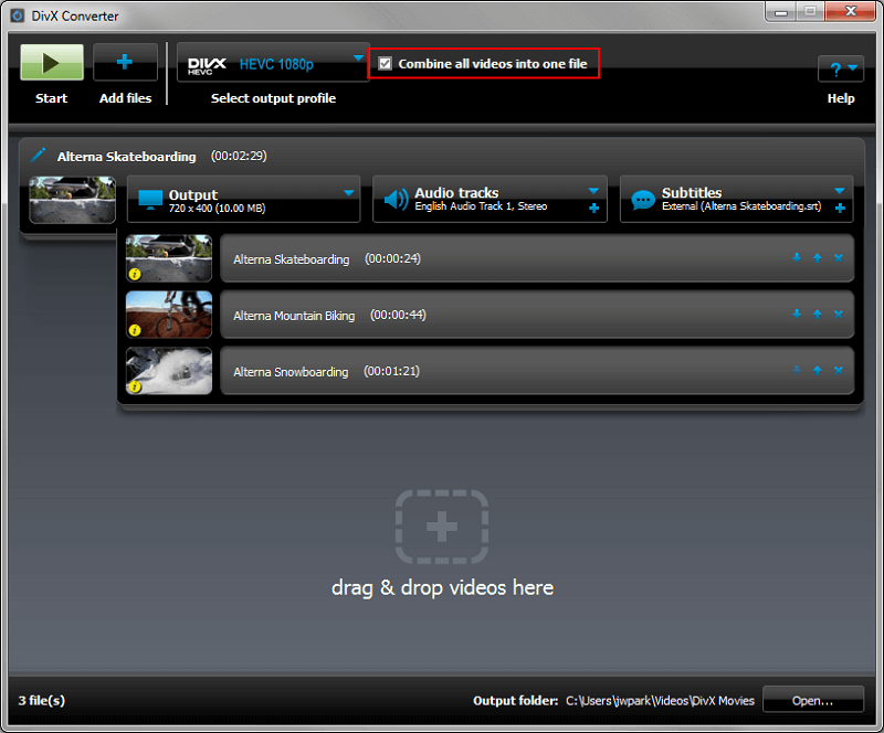 Convertidor de video DivX MP4