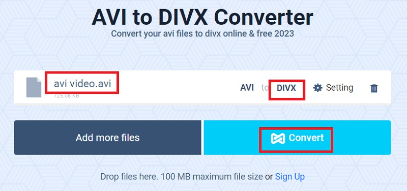 Convierte AVI a DivX gratis