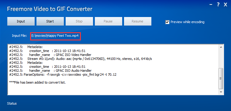 Convierta MP4 a GIF Utilice Freemore Video To GIF Converter