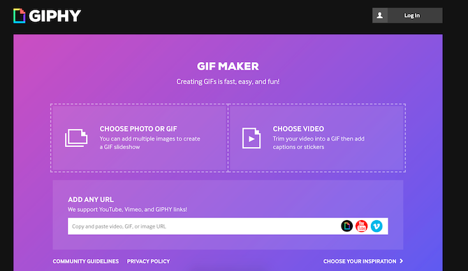 Convierta AVI a GIF usando Giphy