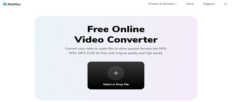 Convertidor de MP3 a MOV en línea iMyMac