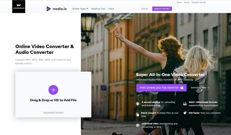 Convierta AMR a MP3 usando Media.io