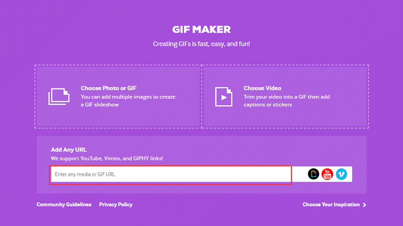 Convierta MP4 a GIF con Giphy's GIF Maker
