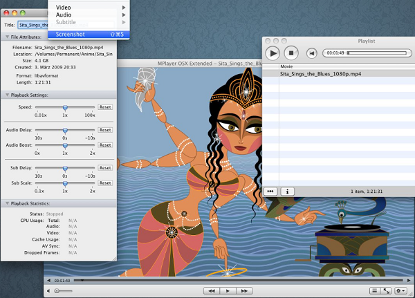 Reproductor AVI para Mac - MPlayer