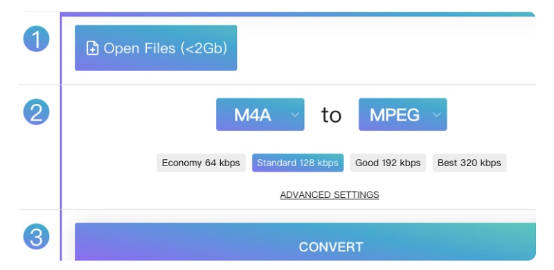Convierta M4A a MPEG con herramientas gratuitas en línea