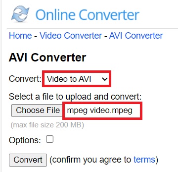 Convierta rápidamente MPEG a AVI