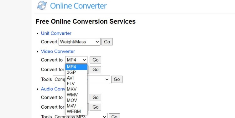Convertidor de video MTS en línea y gratuito