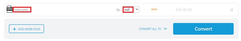 Convertir WMV a SWF en línea