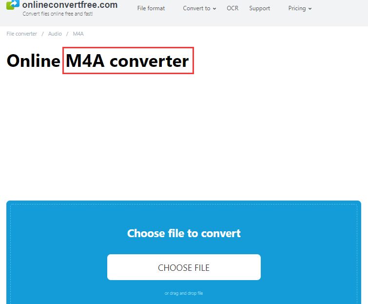 Convierte M4A a WMA gratis