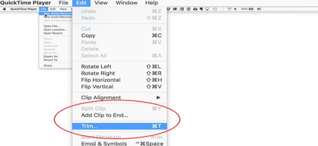 Cómo recortar videos en Mac usando QuickTime