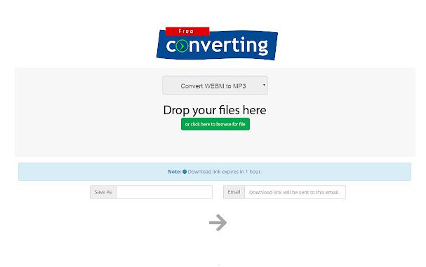 Convertidor WEBM a MP3