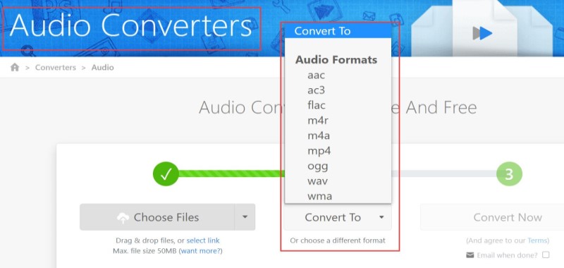 Convertidor de FLAC a iTunes en línea